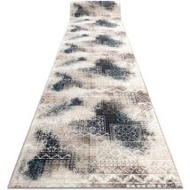 Rugsx - Alfombra de pasillo con refuerzo de goma patchwork vintage, beige 80 cm beige 80x620 cm