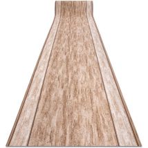 Alfombra de pasillo con refuerzo de goma rama beige 67cm beige 67x590 cm
