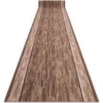Alfombra de pasillo con refuerzo de goma rama marrón 100cm brown 100x790 cm