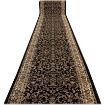 Rugsx - Alfombra de pasillo heat-set royal adr 1745 negro 100 cm black 100x540 cm