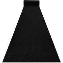 Alfombra de pasillo karmel llanura, un color negro 60 cm black 60x330 cm