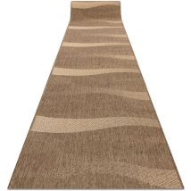Rugsx - Alfombra de pasillo sizal floorlux modelo 20212 color café/color maíz 70 cm beige 70x800 cm
