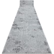 Rugsx - Alfombra de pasillo Structural mefe 8725 dos niveles de vellón gris 120 cm grey 120x600 cm