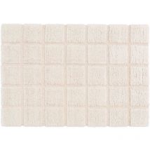 Oviala - Alfombra de pelo largo color crudo estilo shaggy 160 x 230 cm