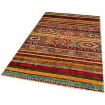 Wellhome - Alfombra de poliester estampada 180 x 280cm modelo Peruvian multicolor