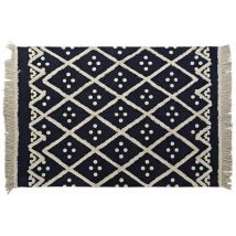Dkd Home Decor - Alfombra beige azul marino (160 x 230 x 1 cm)