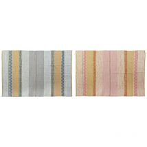 Dkd Home Decor - Alfombra poliéster multicolor moderno 120 x 180 x 1 cm (2 unidades)