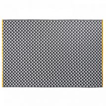 Solys - Alfombra de exterior de polipropileno negro de 180 x 120 cm
