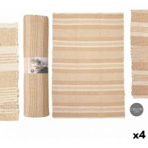 Gift Decor - Alfombra NO.02 Blanco Marrón 120 x 180 cm (4 Unidades) - Marca: ean: 4899888771395