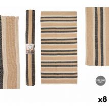 Gift Decor - Alfombra NO.04 Blanco Marrón Negro 70 x 140 cm (8 Unidades) - Marca: ean: 4899888771418