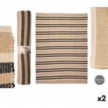 Gift Decor - Alfombra NO.06 Blanco Marrón Negro 180 x 240 cm (2 Unidades) - Marca: ean: 4899888771432