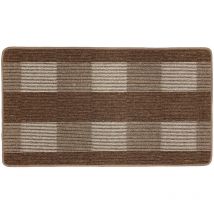 Alfombra Karree - Marrón - 67x120 cm