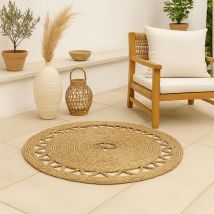 Alfombra Redonda Esparto Túnez 80 Cm D&l