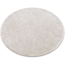 Alfombra SAN MIGUEL círculo crema 031 llanura color sólido beige circulo 100 cm