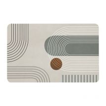 Fitags - Alfombrilla de baño antideslizante, absorbente, 40 x 60 cm, suave y cómoda, de diatomita para bañera, cocina, salón y baño, color