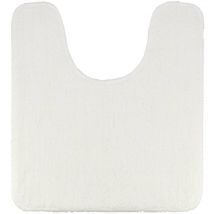 Tendance - Alfombrilla de baño de microfibra 45x50 cm refuerzo de látex - blanco
