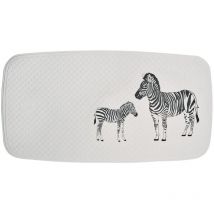 Ridder - Alfombrilla de ducha Zebra blanco y negro 38x72 cm