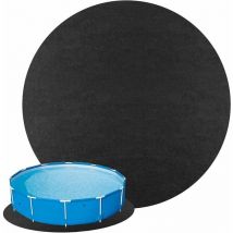 SNQ - Alfombrilla para piscina de 4 x 4 m, alfombrilla para jacuzzi, alfombrilla redonda para piscinas elevadas, alfombrilla de fieltro absorbente de