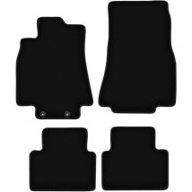 Alfombrillas de terciopelo negro Basic para Mercedes Clase a W169 hatchback (2004-2012)