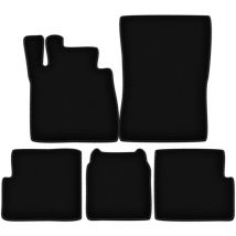 Alfombrillas de terciopelo negro Basic para Mercedes g W463 Long off-road (2008-2018)
