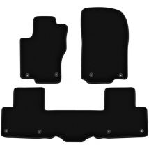 Alfombrillas de terciopelo negro Basic para Mercedes ml iii W166 / gle W166 suv (2011-2015)