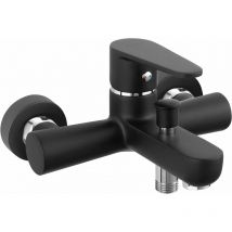Algeo black Robinet mitigeur mural de baignoire Noir
