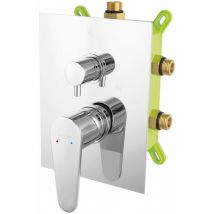Algeo Robinet mitigeur de douche encastré 3 sorties