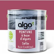 Peinture écologique Algo - Satin - Rose Exubérant - 2L
