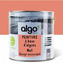 Peinture écologique Algo - Mat - Rouge Insouciant - 2L