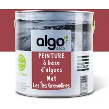 Peinture écologique Algo - Mat - Rouge Les Îles Grenadines - 2L
