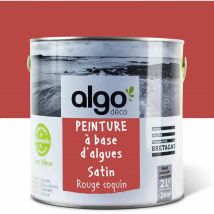 Peinture écologique Algo - Satin - Rouge Coquin - 2L