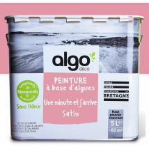 Algo Paint - Peinture écologique Algo - Satin - Rose Une minute et j'arrive - 5L