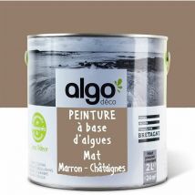 Peinture écologique Algo - Mat - Brun Châtaignes - 2L