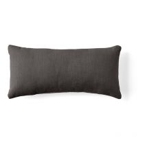 Alicante - coussin - en velours texturé - 28x58 cm - gris
