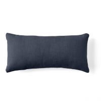 Alicante - coussin - en velours texturé - 28x58 cm - bleu marine