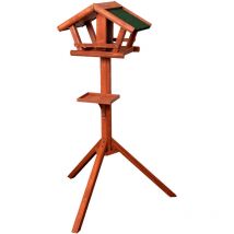Flamingo - k&f comedero de aves -runa bird ́s world wild madera natural 40 cm an: 30 cm al: 121 cm