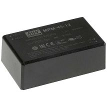 Mean Well - MPM-45-12 Alimentation ca/cc pour circuits imprimés 12 v/dc 45 w A376572