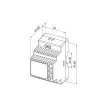 Alimentation à découpage rail DIN 3MOD 2A 48W - HERACLES - PCA-ALIMRD242