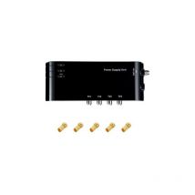 Alimentation d'intérieur Répartiteur 4 Sorties hdtv tnt hd 220/230V + 5 Fiches f - pour répartir Le Signal terrestre sans Perte