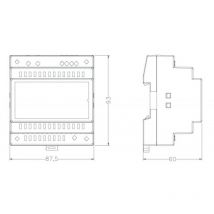 Alimentation pour rail din 3 modules 230 Volts ac sortie 12 Volts dc 3,5 Ampères