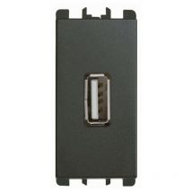 Prise Usb Urmet Simon Nea 5V 2,1A couleur anthracite 10330