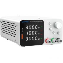 Drillpro - Alimentatore da laboratorio alimentatore da laboratorio regolabile trasformatore di alimentazione 120V 3A 360W Alimentatore cc - bianco