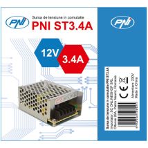 Alimentatore Stabilizzato 12v 3.4a Trasformatore Tensione Commutata Pni-st3.4a