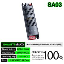 KOSOOM LED Alimentatore 150W PF0.5 Garanzia:3anni IP20 24V L194.5xW58.6xH28.6mm