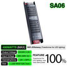Led Alimentatore 400W PF0.5 Garanzia:3anni IP20 24V L230xW59xH28.7mm - Kosoom