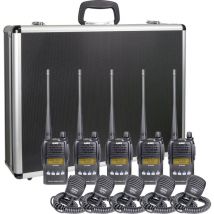 Alinco - Team-Set DJ-A-446 EMS-76 150106 PMR-Handfunkgerät 5er Set