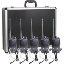 Team-Set DJ-PAX-4 + KEP-24-VK 150097 Talkie-walkie pmr jeu de 5 Y681403 - Alinco