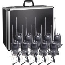 Team-Set DJ-PAX-4 + KEP-24-VK 150099 Talkie-walkie pmr jeu de 10 Y681693 - Alinco