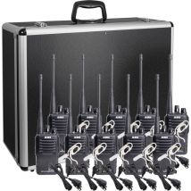 Team-Set DJ-VX-46 + KEP-24-AL 150103 Talkie-walkie pmr jeu de 10 Y681633 - Alinco