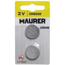 CR2032 Alkaline Knopfbatterie (2 Stück) - Maurer